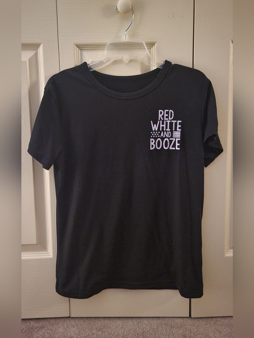Black "Red White and Booze" T-Shirt